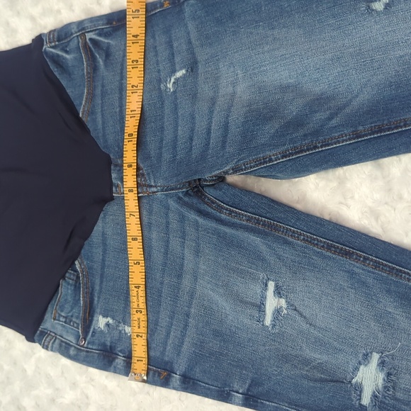MATERNITY ~ Ripped Skinny Jeans ~ NWOT - Picture 7 of 9